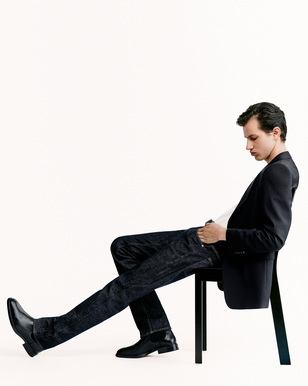 Man sitting in a chair